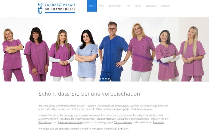 Zrzut ekranu drthoese.de