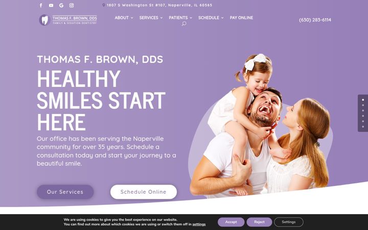 Screenshot of drthomasbrown.com