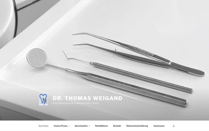 Zrzut ekranu drthomasweigand.de