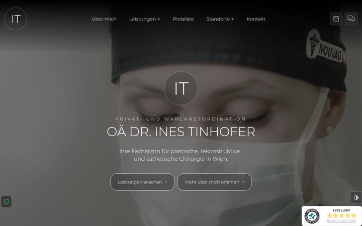 Screenshot of drtinhofer.com