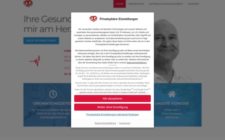 Screenshot von drtischler.at