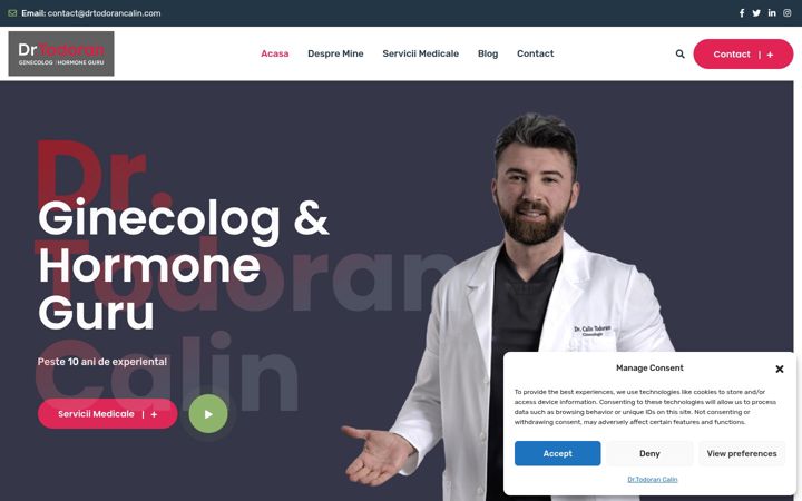 Screenshot of drtodorancalin.com
