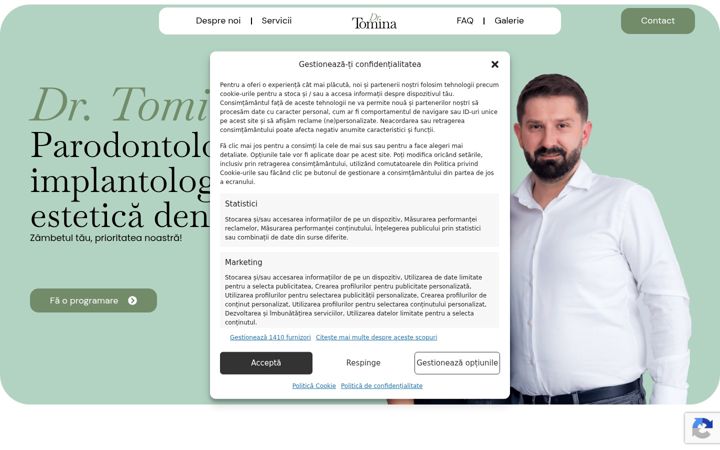Screenshot of drtomina.ro