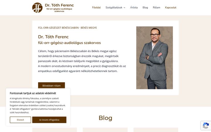 Képernyőkép: drtothferenc.hu