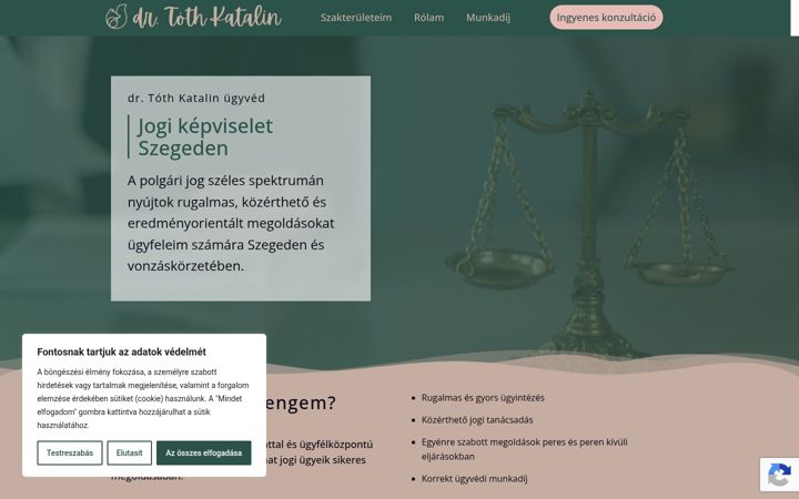 Screenshot of drtothkatalin.com
