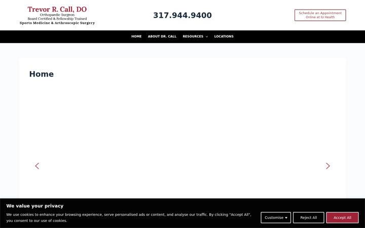 Screenshot of drtrevorcall.com