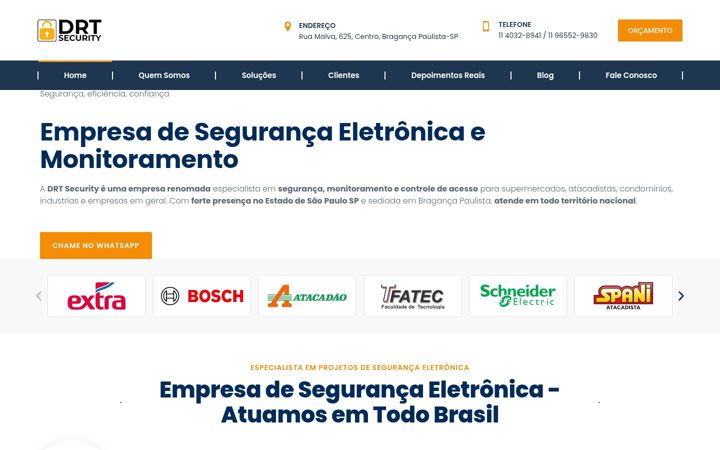 Snímek obrazovky drtsecurity.com.br