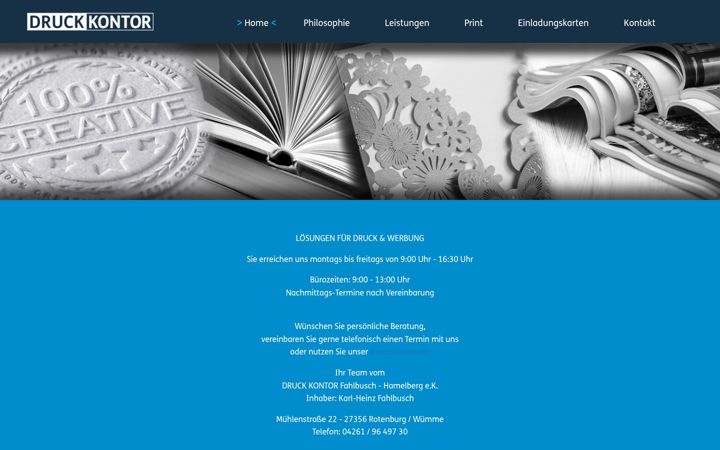 Screenshot of druck-kontor.com