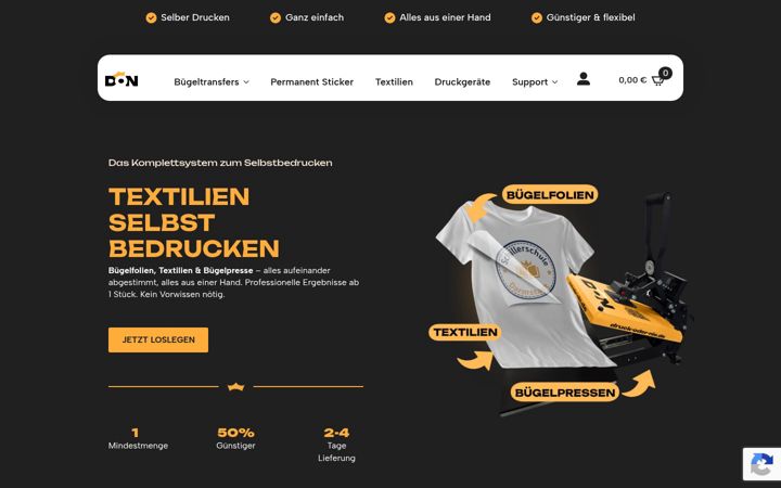 Zrzut ekranu druck-oder-nie.de