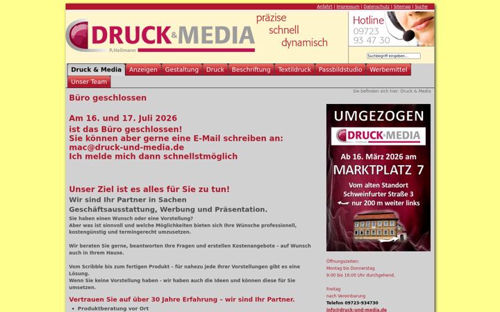 Zrzut ekranu druck-und-media.de