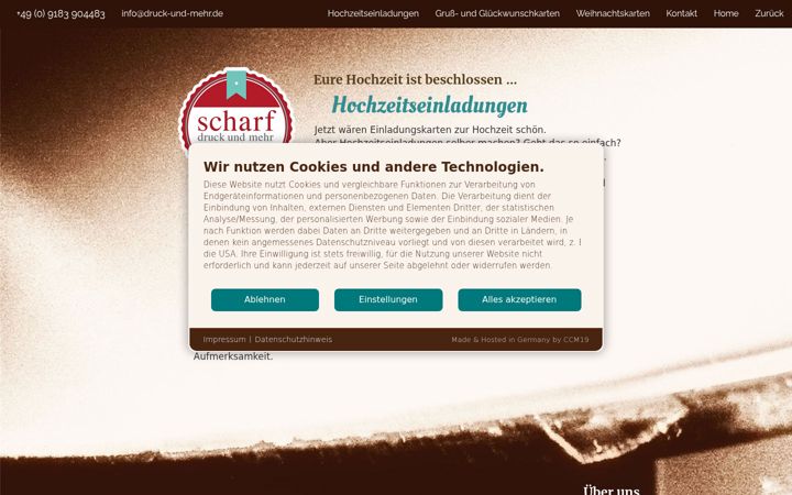 Zrzut ekranu druck-und-mehr.de