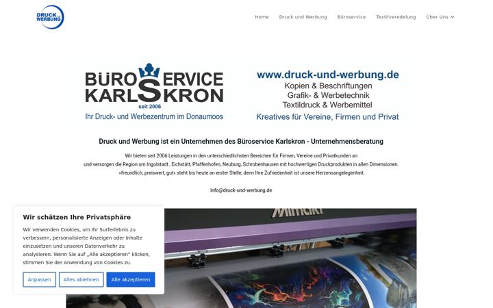 Zrzut ekranu druck-und-werbung.de