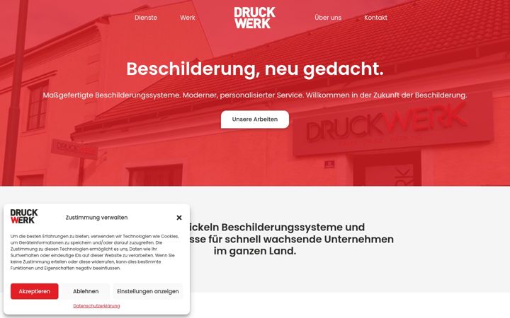 Screenshot von druck-werk.at