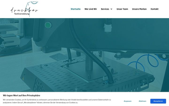 Zrzut ekranu druckbar-hanau.de