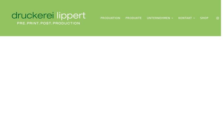 Kuvakaappaus sivustosta druckerei-lippert.de