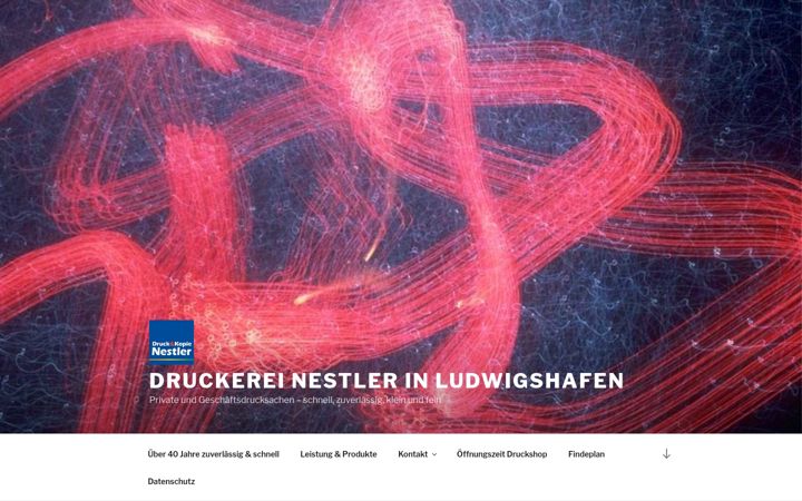 Kuvakaappaus sivustosta druckerei-nestler.de