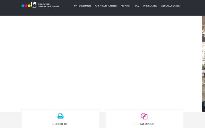 Screenshot of druckerei-opferkuch.com