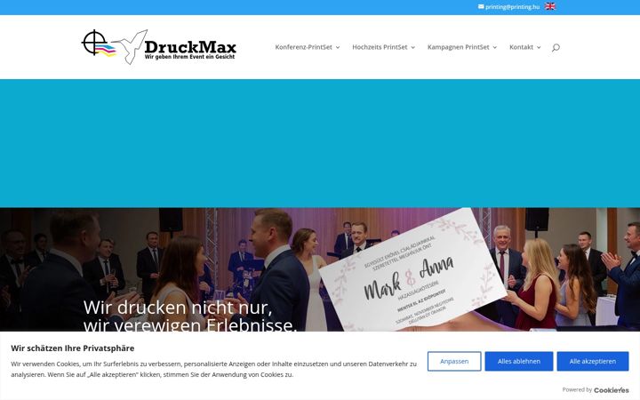 Zrzut ekranu druckerei-register.at