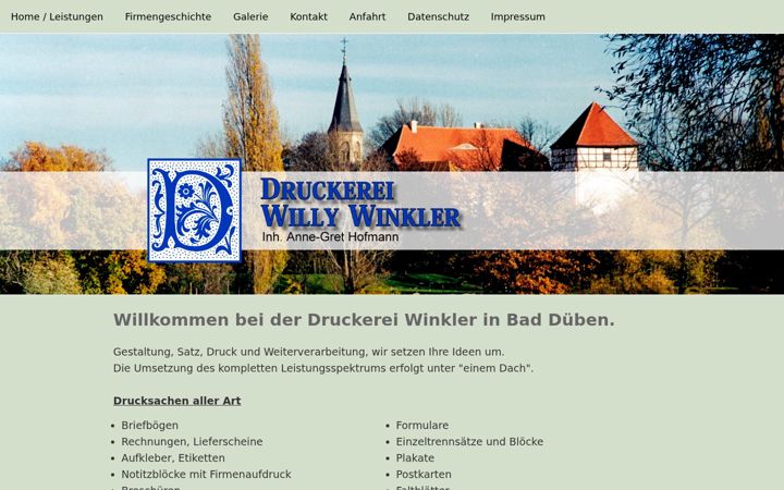 Screenshot of druckerei-willy-winkler.de