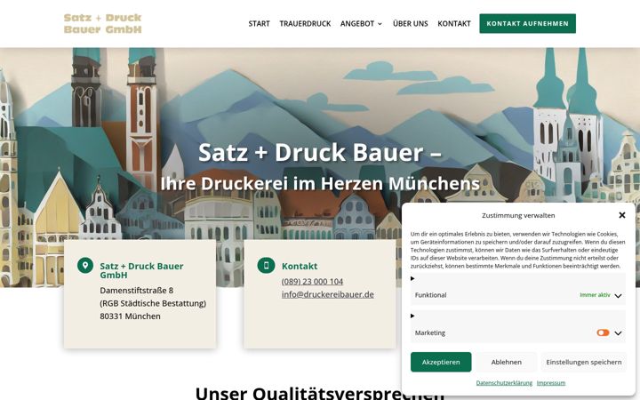 Snímek obrazovky druckereibauer.de