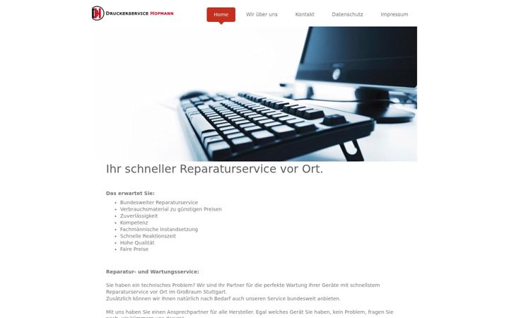 Screenshot of druckerservice-hofmann.de