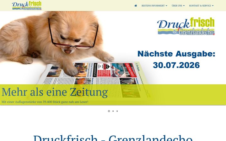 Captura de pantalla de druckfrisch.net