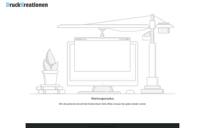 Screenshot of druckkreationen.de