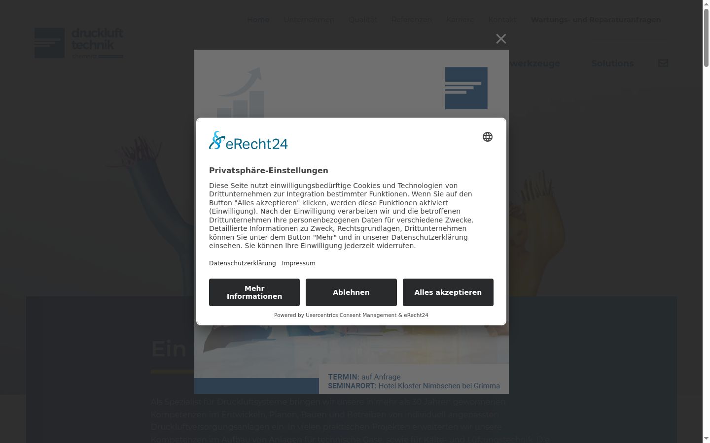 Screenshot tal-banner tal-kunsens muri qabel kwalunkwe interazzjoni