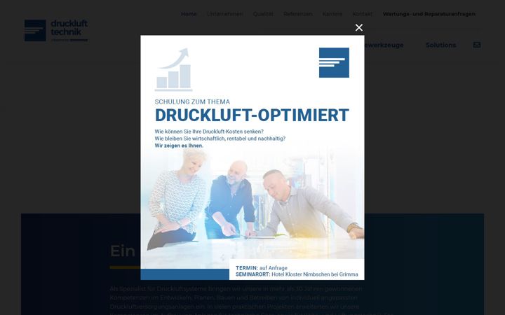 Screenshot ta' druckluft-chemnitz.de