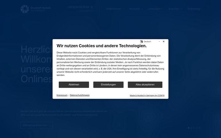 Screenshot of druckluft-technik.de
