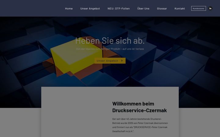 Screenshot von druckservice-czermak.at