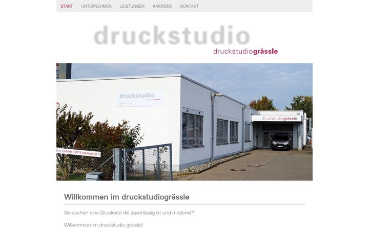 Captură de ecran a druckstudiograessle.de