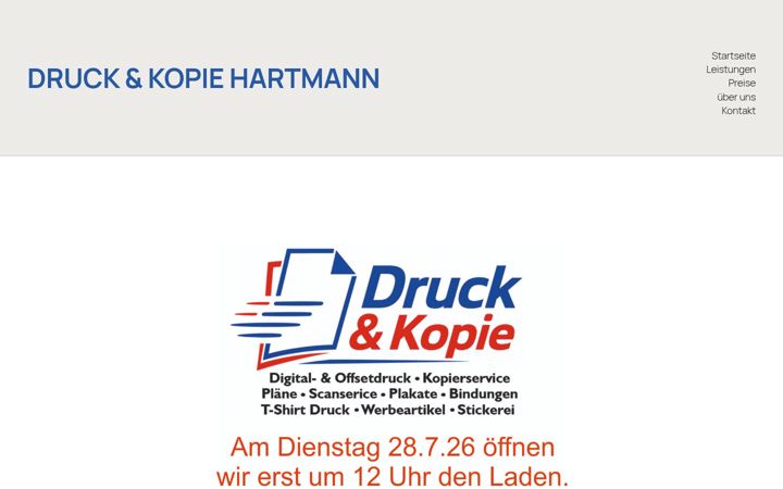 Captură de ecran a druckundkopie.de
