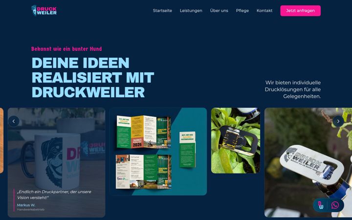 Screenshot of druckweiler.de