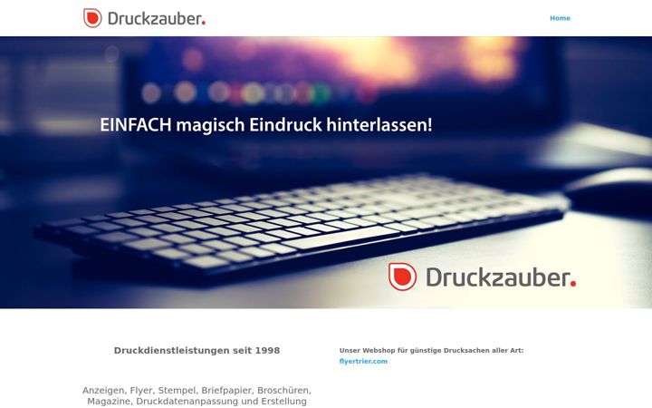 Screenshot of druckzauber.com