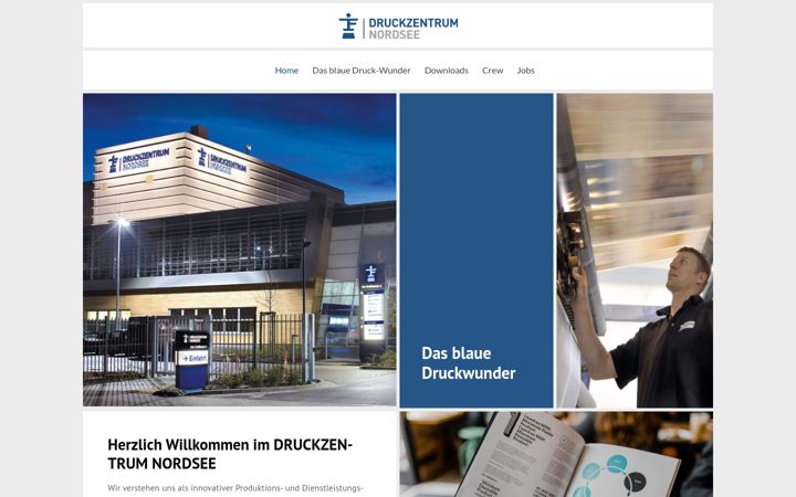 Screenshot of druckzentrum-nordsee.de