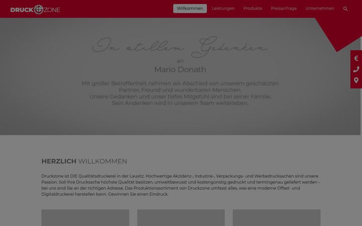 Screenshot of druckzone.de