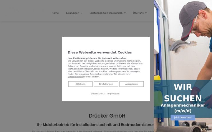 Screenshot of druecker-gmbh.de