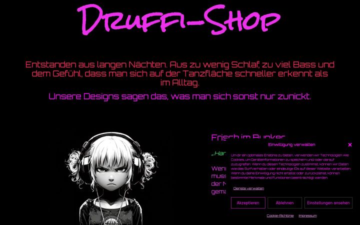 Screenshot of druffi-shop.de