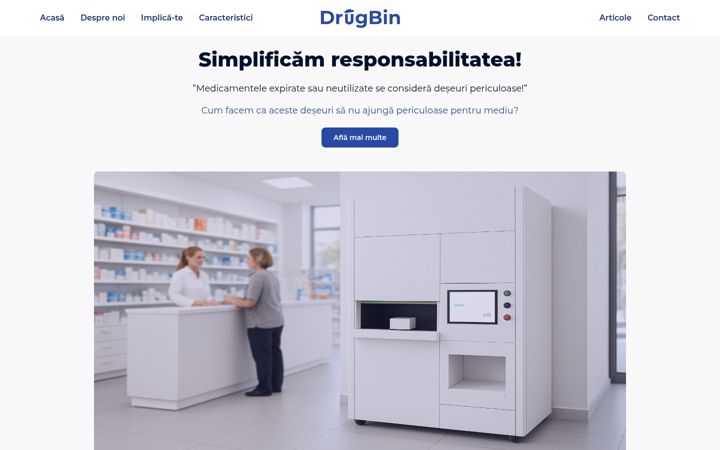Screenshot of drugbin.ro