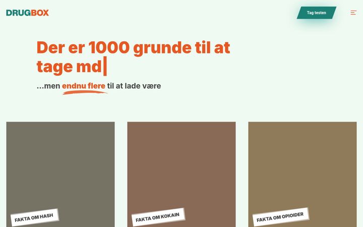 Snimka zaslona za drugbox.dk