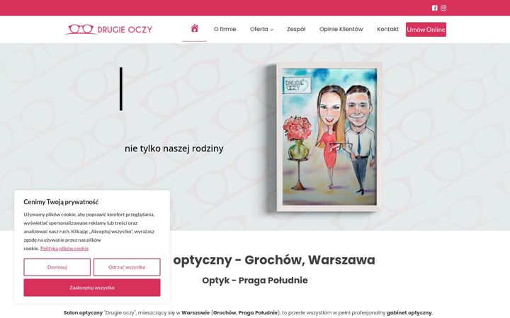 Screenshot of drugieoczy.com