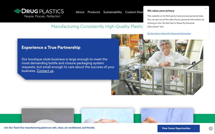 Screenshot of drugplastics.com