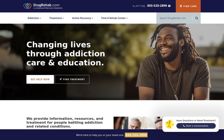 Screenshot of drugrehab.com