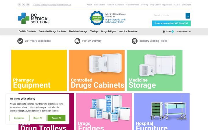 Skærmbillede af drugs-cabinets.co.uk