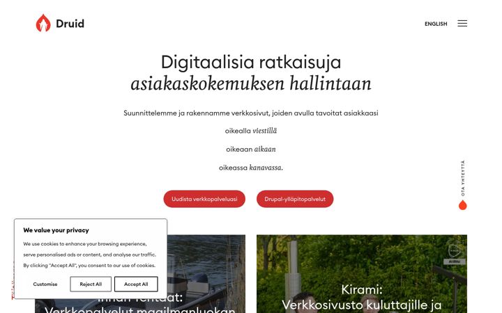 Screenshot di druid.fi