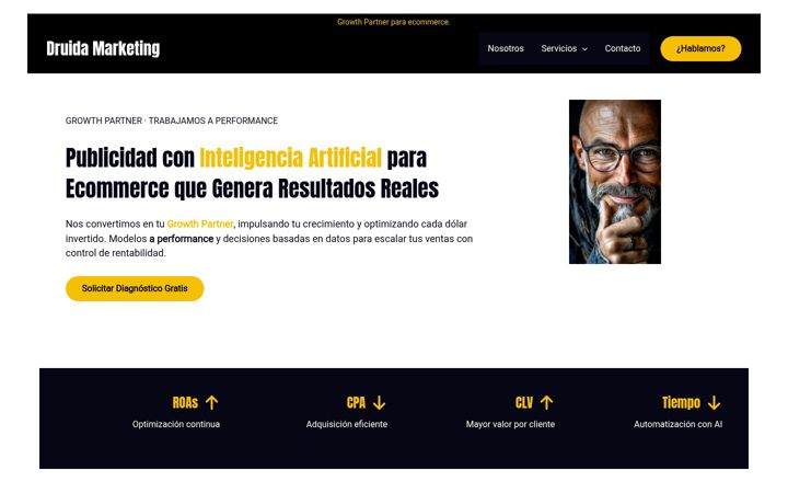Screenshot van druidamarketing.com