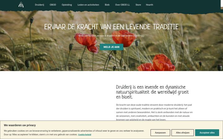 Screenshot di druiderij.nl