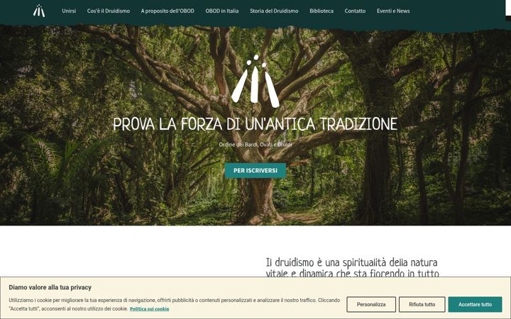 Screenshot di druidry.it