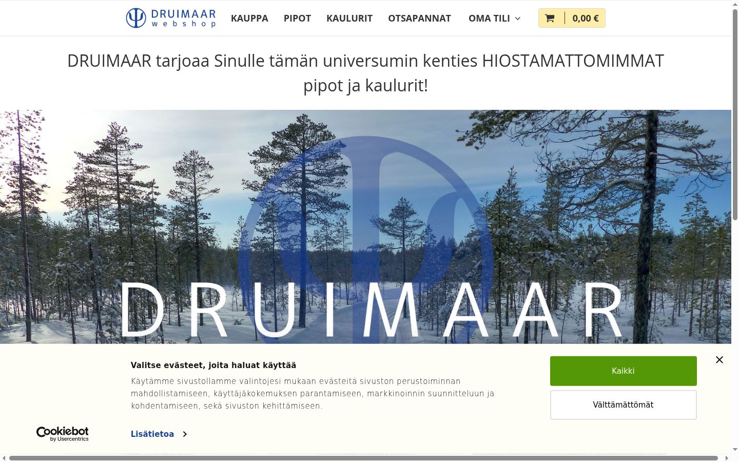 Snímek obrazovky baneru souhlasu zobrazeného před jakoukoli interakcí